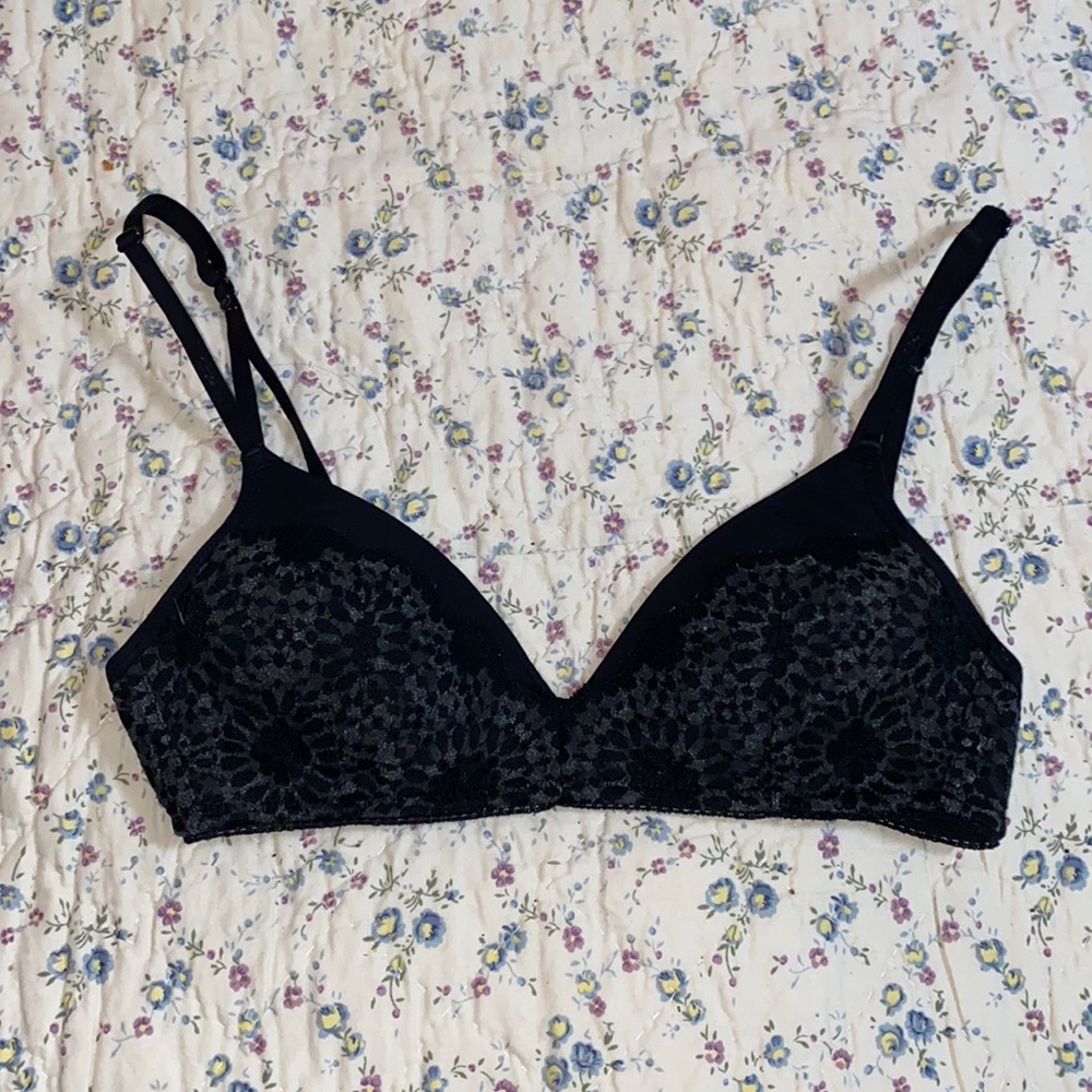 Aerie Black Lace Bra 30C